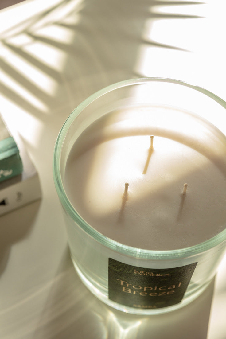 Coconut Wax Scented Candle Tropical Breeze